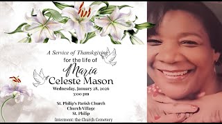 THE FUNERAL SERVICE OF MARIA CELESTE MASON