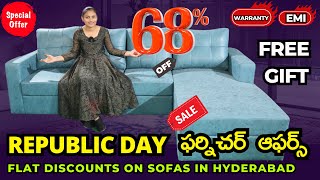 Republic Day SALE on Furniture, Sofas Clearance Sale in Hyderabad, Flat Discounts on Luxury Sofas