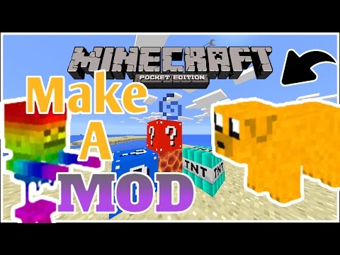 Minecraft Pe - How To Make Your Own MCPE Mod - Easy!! (Pocket Edition) Minecraft Pe - How To Make Your Own MCPE Mod - Easy!! (Pocket Edition)