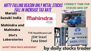 NIFTY AND BANK NIFTY TODAY FOCUSING SECTOR AREA INCRASING TAX RATES