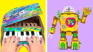Incredible Music Crafts || DIY Mini Piano And Music Robot