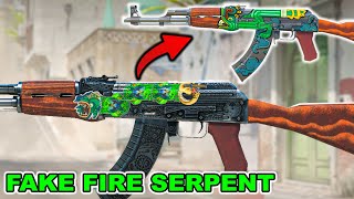 THIS NEW FAKE FIRE SERPENT CRAFT IS CRAZY INSANE🔥- How to Craft FAKE FIRE SERPENT in CS2 -CS2 CRAFTS