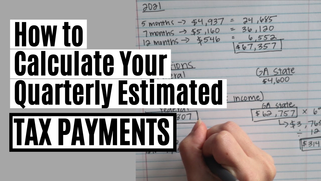 How To Calculate Quarterly Estimated Tax Payments | "UNEARNED" INCOME ...