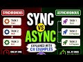 Synchronous vs Asynchronous Programming in C# | Explained with Examples