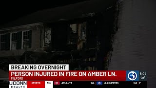 1 person injured during fire on Amber Lane in Milford