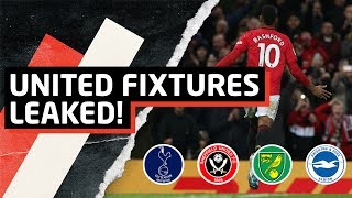 Manchester United Fixtures And TV Schedule LEAKED! | United News