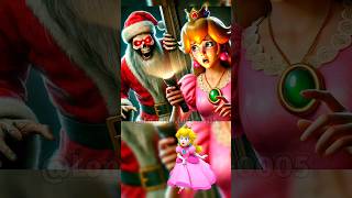 Mario's team is being menacing by Santa claus zombie #part1 #shorts #mario #santaclaus #supermario