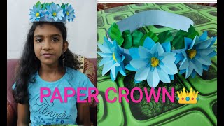 PAPER CROWN | HOW TO MAKE PAPER CROWN | WOMEN'S DAY CRAFTS | KIDS PAPER CRAFT | HAPPY WOMEN'S DAY