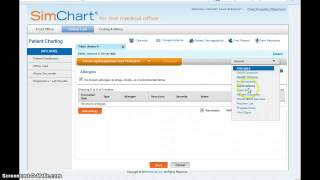 Simchart document preventative services