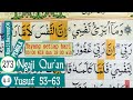 LEARNING TO TEACH THE QURAN SURAH YUSUF VERSES 53-63. SLOW AND TARTIL #PART 273
