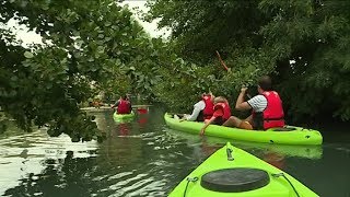 Le canoë sur la Théols à Issoudun