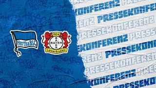 Pressekonferenz vor Bayer 04 Leverkusen | Hertha BSC | Bundesliga