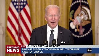 President Biden addresses situation in Ukraine