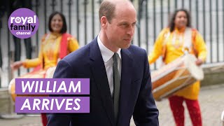 Prince William and Other Senior Royals Arrive for Commonwealth Service