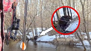 Bow Hunting BEAVERS from a moving BOAT!