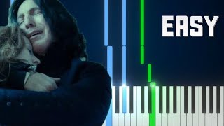 Lily's Theme - Harry Potter and the Deathly Hallows - EASY Piano tutorial