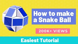 How to solve rubik's snake cube puzzle into a ball । How to make a snake cube into a ball