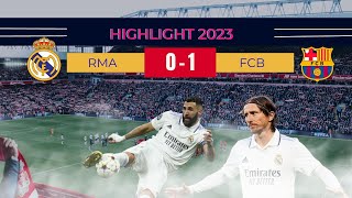 REAL MADRID VS FC BARCELONA HIGHLIGHT 01 - 00