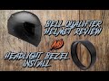 Softail street bob headlight bezel install & Bell Qualifier deluxe helmet review