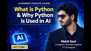 What is Python? | Python Basics Explained | Lecture 1 | AI Engineer Course | Mohit Soni