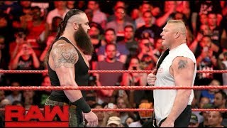 Braun Strowman attacks Universal Champion Brock Lesnar  Raw, Aug  21, 2017