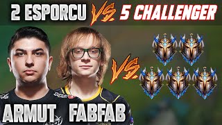 (CLICKBAIT DEĞİL!) İMKANSIZI BAŞARABİLECEKLER Mİ? 2 ESPORCU vs 5 CHALLENGER! SUP ARMUT / FABFABULOUS