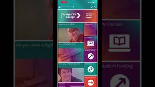 my Ayrshire College app - improved for 2021/22!