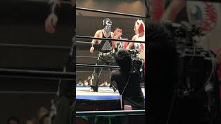 額を付け合わせてからイルシオンとヴァンヴェール・ジャックがエルボーとチョップ合戦！ DDT「NEVER MIND 2021 in Yoyogi」@2021年12月26日