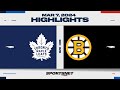 NHL Highlights | Maple Leafs vs. Bruins - March 7, 2024