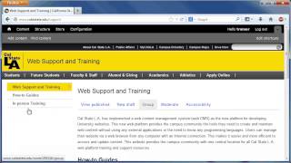 Cal State LA Web Platform: Finding Content