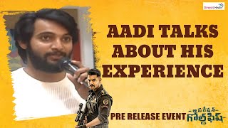 Aadi Talks About His Experience | Operation Gold Fish Pre Release Event | Shreyas Media |