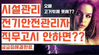 시설관리 - 전기안전관리자 직무고시 안하면? 구속??