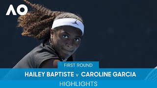 Hailey Baptiste v Caroline Garcia Highlights (1R) | Australian Open 2022