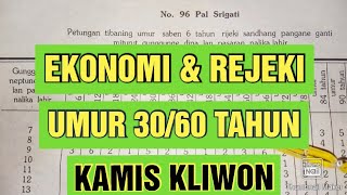 REJEKI KAMIS KLIWON UMUR 30/60 TAHUN||PRIMBON