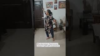 Bharatanatyam Teermanam Lesson 9 with left movements #shorts #bharatanatyam #pragyavale