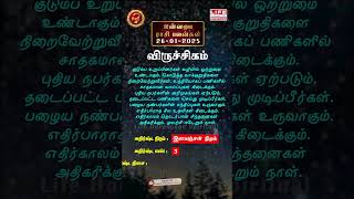 Viruchigam Rasi Palan | 26.01.2025 | விருச்சகம் இன்றைய ராசிபலன் | Life Horoscope Spiritual