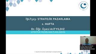 STRATEJİK PAZARLAMA - Genel Tekrar