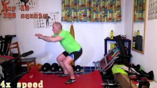 100 squats a day / week 2 - 100 Kniebeugen pro Tag / Woche 2 - Experiment