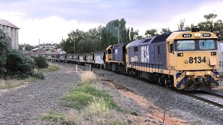 G520-539-XR558 on 7901V cross 8134-XR559 on 7936V at Maryborough.   20-02-21.