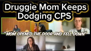 Druggie Mom Keeps Dodging CPS At Parental Termination Court Hearing #childcustody