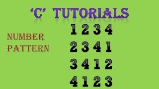 C Programming Tutorial 28 3.Number Pattern