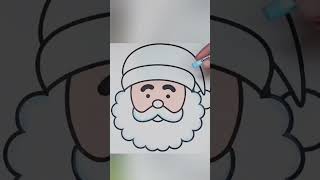 How to Draw and Color a Santa Claus drawing #shorts #trending #viral #drawingforbiginners #kids #art