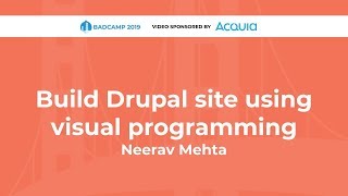 Build Drupal site using visual programming