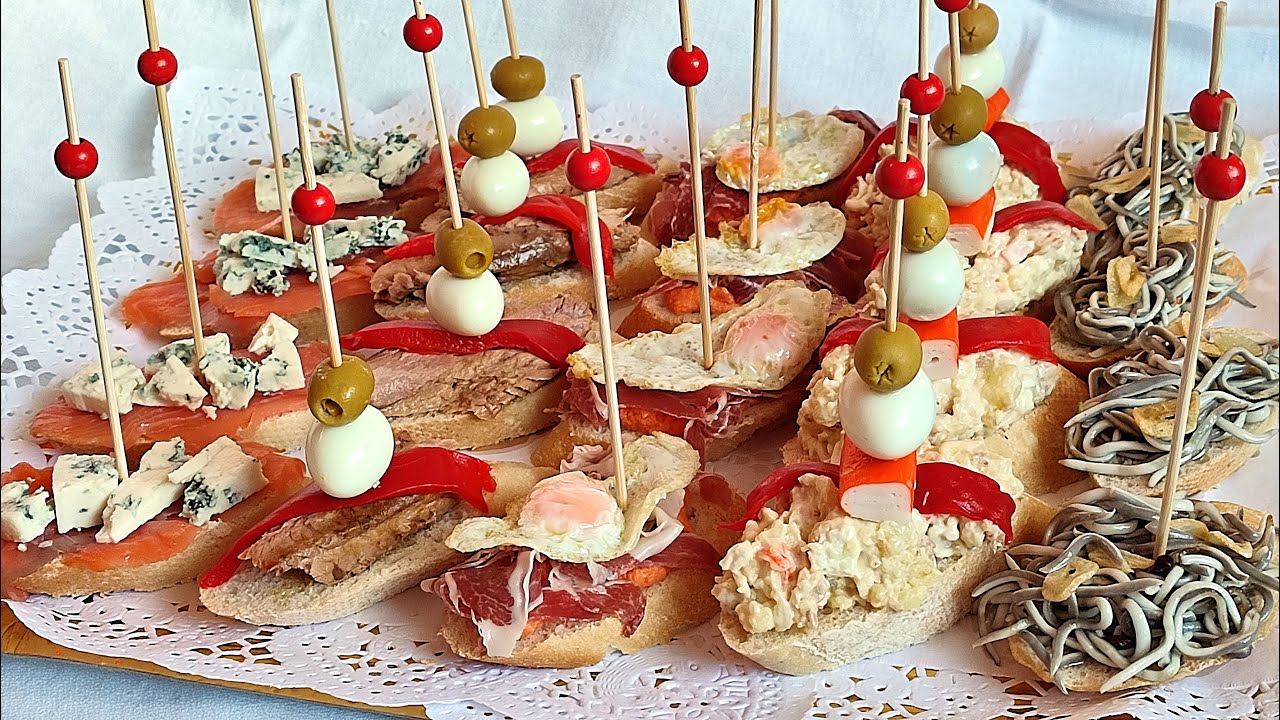 🍺🍹LOS MEJORES PINCHOS PARA APERITIVO DE FIESTAS🎅🏻🎄 | PINTXOS VASCOS ...