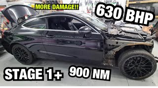 HOW BAD IS THE DAMAGE ON MY MODIFIED 2017 SALVAGE MERCEDES C63!!  COPART UK (P2)