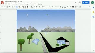Google Drawing Landscape
