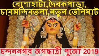 বেশোহাটা, দৈবকপাড়া,চারমন্দিরতলা, নতুন তেলিঘাট জগদ্ধাত্রী পুজো 2019,চন্দননগর জগদ্ধাত্রী পুজো 2019|TTG