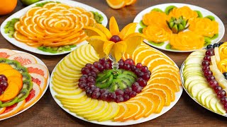 Beautiful fruit CUTTING for the Festive table! 5 Fruit Plates for New Year 2021!