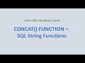 21.  CONCAT() Function - SQL String Functions
