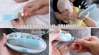 Electric Nail Trimmer for Babies also for Adults ✨ | electric nail clippers for all ages w/ light